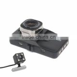 Dual Camera lens1920x1080p 25FPS 3.0' LCD External IR Rear Camera car dvr dash camera 1080