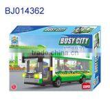 Education Plastic Diy Toy Funny Kids 3D Yellow School Bus Model thumbnail-2