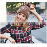 Latest Fashion Pretty Elegant Girls Lovely Cute Sublimation Knitted Hat thumbnail-2
