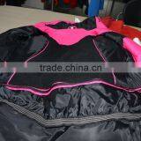 Custom Women Pink Nylon One Piece Snowboard Suit thumbnail-3