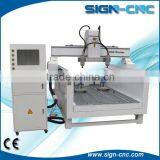 Two Heads and Two Rotary Wood Cnc Router Machine