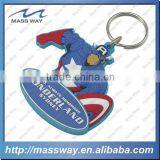 Promotional Fancy Custom Design Cartoon Soft PVC 3D Rubber Keychain