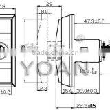 Zinc Alloy Handle Lock for ATM With Master Key thumbnail-2