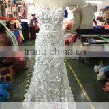 AR-3 Newest Hot Sell Vestidos de Novia Long 3D Flowers Appliques Sweetheart Sleeveless Off-Shoulder Tulle Wedding Dress 2016 thumbnail-1