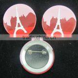 Fashion The Eiffel Tower Design Metal Tinplate Badge Pin