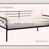 New Style Modern Single Black Metal Indoor Daybed /Metal Slat Base/metal sofa bed cheap with high quality