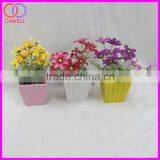 Mini Artificial Plastic Flower Pot Plant thumbnail-6