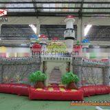 Mushroom Inflatable Castle World Bouncy Slide, Inflatable Jumper Moonwalk