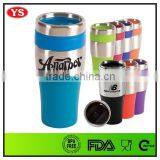 400 ml Cheap Plastic Thermal Coffee Mugs Without Handle