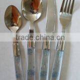 Hot Sale Cheap Stainless Steel Plastic Handle Cutlery Set thumbnail-3