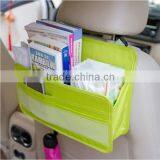 Simple White Felt Car Back Seat Beverage Book Toy Diaper Organizer, Car Bag Back Seat Storage Bag thumbnail-6
