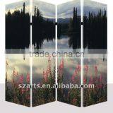 Beautiful Scenery 4 Panels Painted Room Divider thumbnail-1