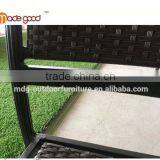 Best Selling Aluminum Base Rattan Outdoor Double Chair Furniture With Color for Patio thumbnail-3