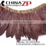 Top Supplier ZPDECOR Good Reputation Goose Dyed Brown Satinettes Feathers Trim thumbnail-1