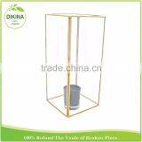 Wholesale Geometric Wedding Copper Centerpiece ~ Holders Votives 8 Inches Religious & Frosted Glass Candle Jar With/ Without Lid thumbnail-2