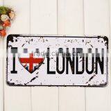 Souvenir Vintage US Embossed Custom Aluminum Car Plate License Plate thumbnail-2