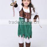 Hot Selling Girls Halloween Pirate Robin Hood Costume Party Supplies Halloween Costume For Kids Children Christmas Costume thumbnail-2