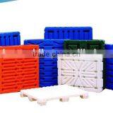 Customize OEM Blow Molding Plastic Pallet Combined With 8 Steel Inside Single Faced Plastic Pallet thumbnail-2