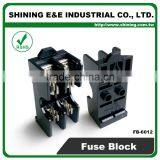 FB-6012 600V 15 Amp 2 Pole Rail Mounted 6x30 Midget Fuse Holder thumbnail-4