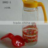 Homeawre 1400ML Glass Juice Bottle Beer Dispenser With Handle/water Bottle thumbnail-1