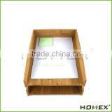 Bamboo Paper Storage Tray /desk Letter Tray Homex-BSCI thumbnail-1