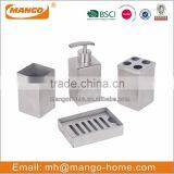 6pcs Round Stainless Steel Bathroom Set thumbnail-6