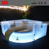 New Design Luxury Circle Shape Hotel Bed With LED Lighting thumbnail-4