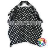 Handmade Cotton Fabric Black White Polka Dot Nursing Cover thumbnail-1
