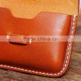 China Leather Products OEM/ODM Accepted Handmade Leather Name Card Holder Leather Coin Purse thumbnail-4