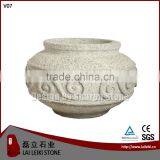 Natural Flamed Granite Antique Large Garden Pots thumbnail-1