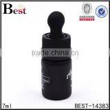 Cosmetic Packaging 7ml Screen Printing Children Proof Big Dropper Bottle Perfume Matt Black Glass Perfume Bottle China thumbnail-1