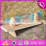 Новый дизайн деревянных игрушек для детей в виде мультяшного слона W01B038 thumbnail-5