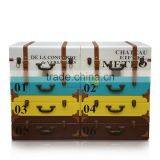 Art Furniture Chest Of 8 Drawers, Suite Case Shaping Front Side Multi Color thumbnail-3