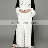 Elegant Women Patchwork Color Block Shiny Bead maxi dress pictures of latest burqa designs