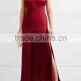 Slip-Style Sexy Nighty Silk Maxi Dresses Ladies Night Long Evening Party Wear Gown 2016 HSD5806 thumbnail-2