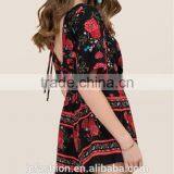 Short Sleeve Latest Fashion Customize Floal Romper Women thumbnail-4