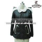 Woman Leather Winter Coat thumbnail-1