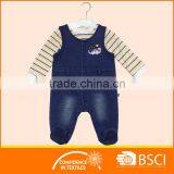 Baby Two Pieces Set T Shirt And Denim Overall Clothing thumbnail-1