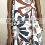 Printed Cotton Strap Dress thumbnail-1