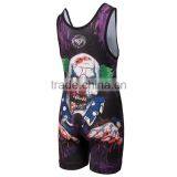 Hot Sale Cheap and Cool Custom Sublimated Wrestling Singlets thumbnail-2