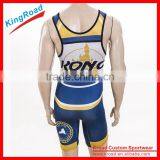 Full Digital Sublimation Wrestling Singlets/gym Singlet Made of Spandex Fabric/men's Sports Singlet thumbnail-1
