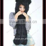 2012 NEW FASHION ANIMAL TEEN HAT BLACK WOLF thumbnail-1