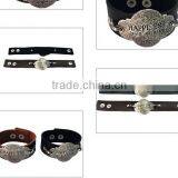 Fashion Words Leather Cord Bracelets,custom Letters Engraved Bracelet,leather Charm Bracelets thumbnail-4