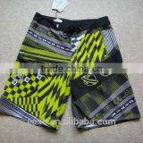 Mixcolor Grey/yellow Elasticated 100% Polyamide Breathable Men Sports Shorts thumbnail-2