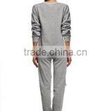 Women's Winter Warm Thicken Sweatshirts 100% Cotton 2Pcs Long Sleeve Sweat and Pants Outfits Set thumbnail-2