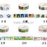 Colors 1.5cm*10m Washi Tape Flowers/cartoon Figure/animal Shape Pattern Paper Tape Decorative Tape thumbnail-2