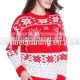 Ugly Christmas Vintage Reindeers Women Cashmere Jumper Sweater thumbnail-4