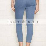 2017 Guangzhou Shandao Factory OEM Custom Autumn Garment Dyed Cotton Latest Design Sex Tight Lady Pants thumbnail-3