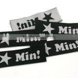 Customized Garment Shoe Labels/woven Labels/main Label/embroidered Tag Straight Cut WSC-001 thumbnail-5