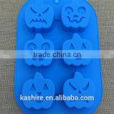 Wholesale High Quantity Eco-friendly Pumpkin Strange Ghost Shape Silicone Chocolate Mould,soap Mold,diy Cake Mould thumbnail-3